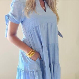 &Merci Baby blue Baby Doll dress size S
